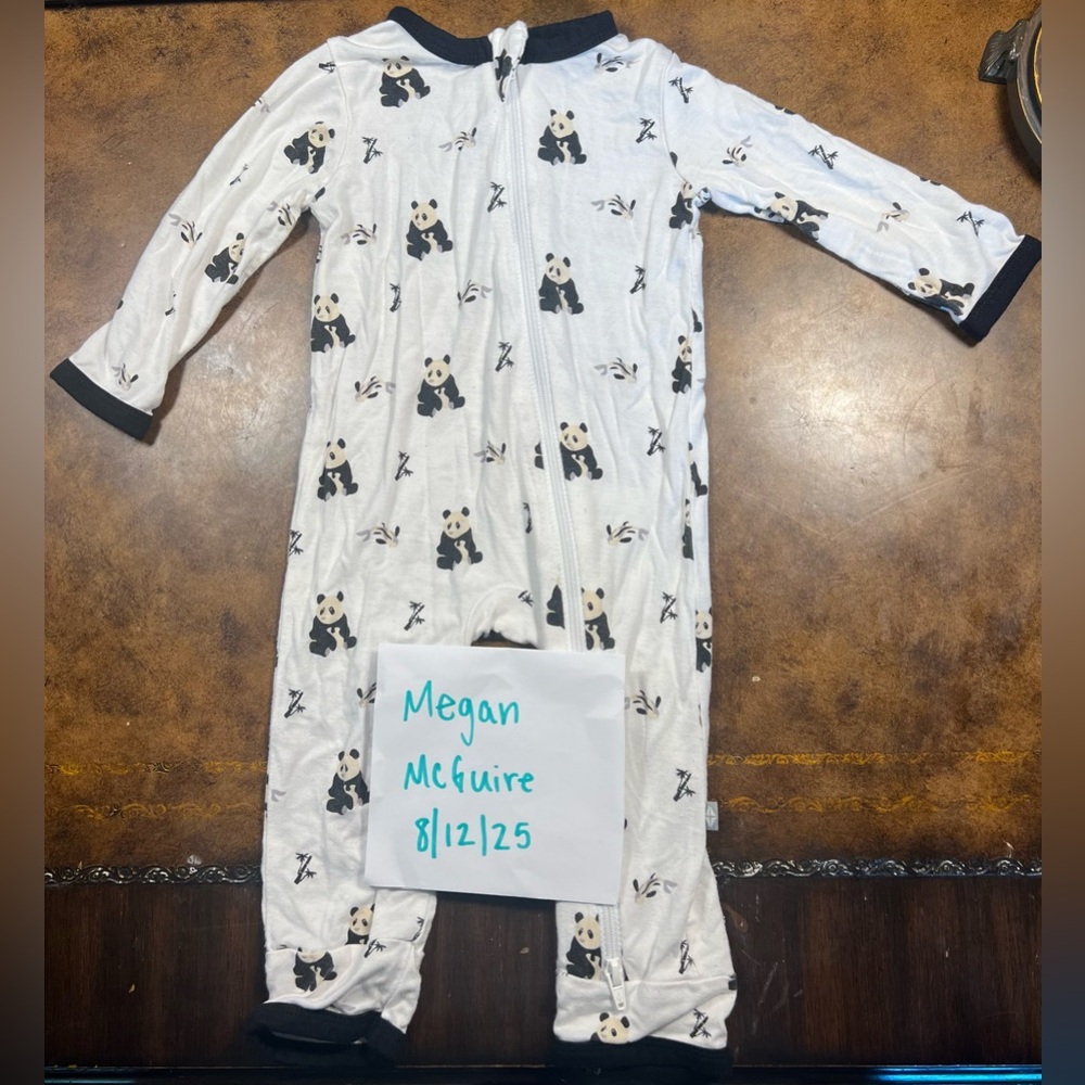 KYTE BABY Zipper romper in Panda